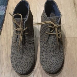 Toms Leopard Print Wedge